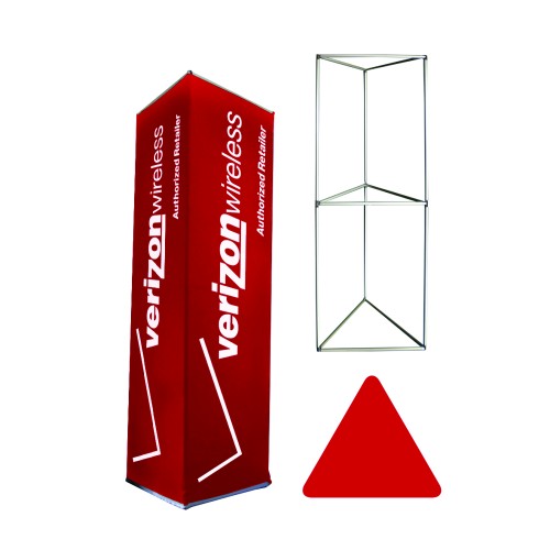 Fabric Tube Display - Triangle